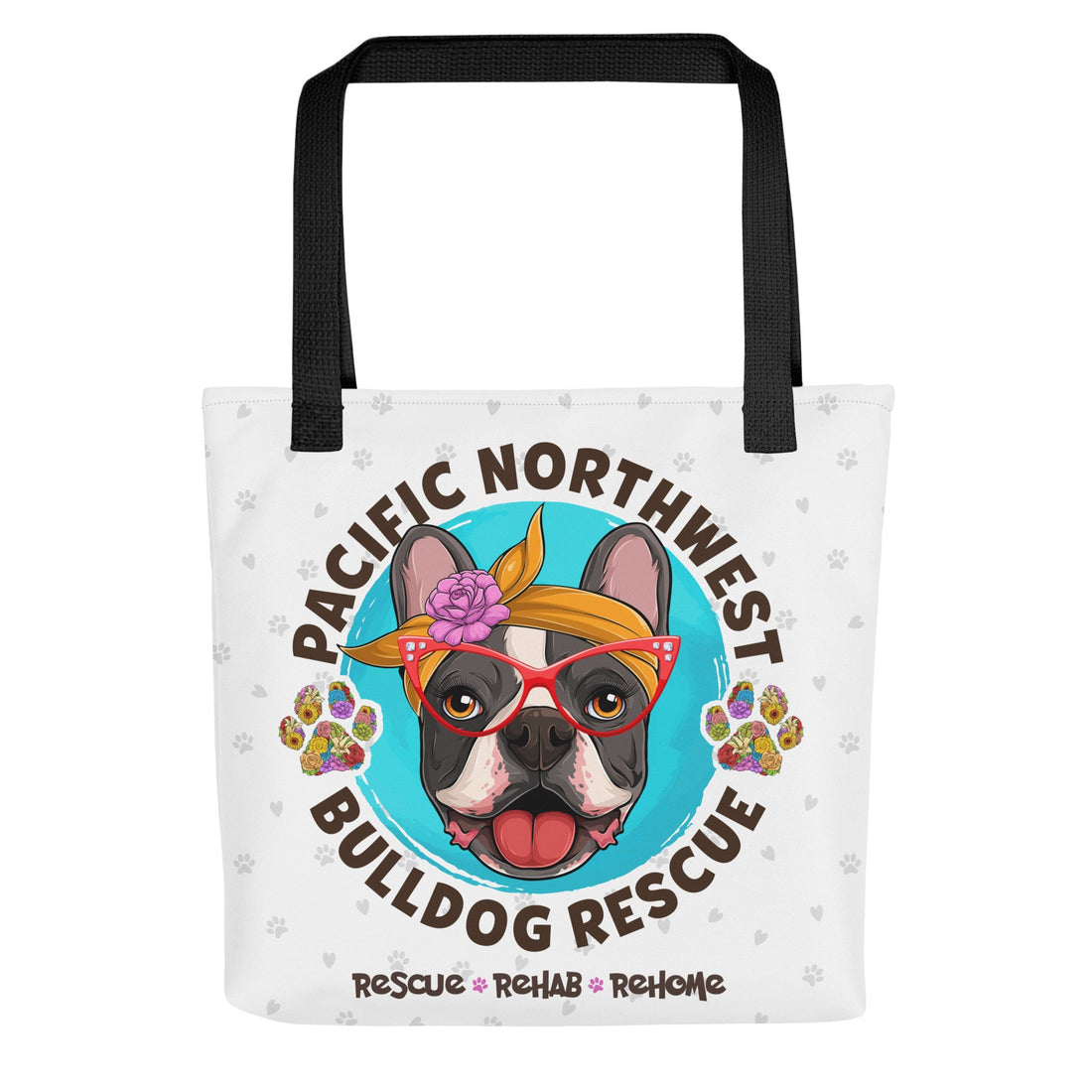 Pacific Northwest Bulldog Rescue Female Frenchie Tote Bag