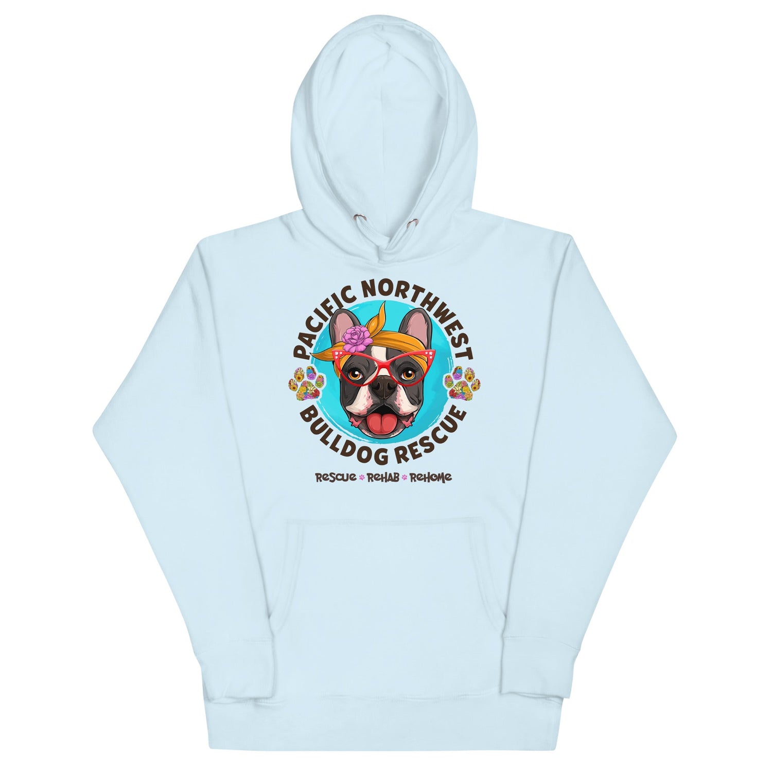 Pacific Northwest Bulldog Rescue Female Frenchie Unisex Hoodie