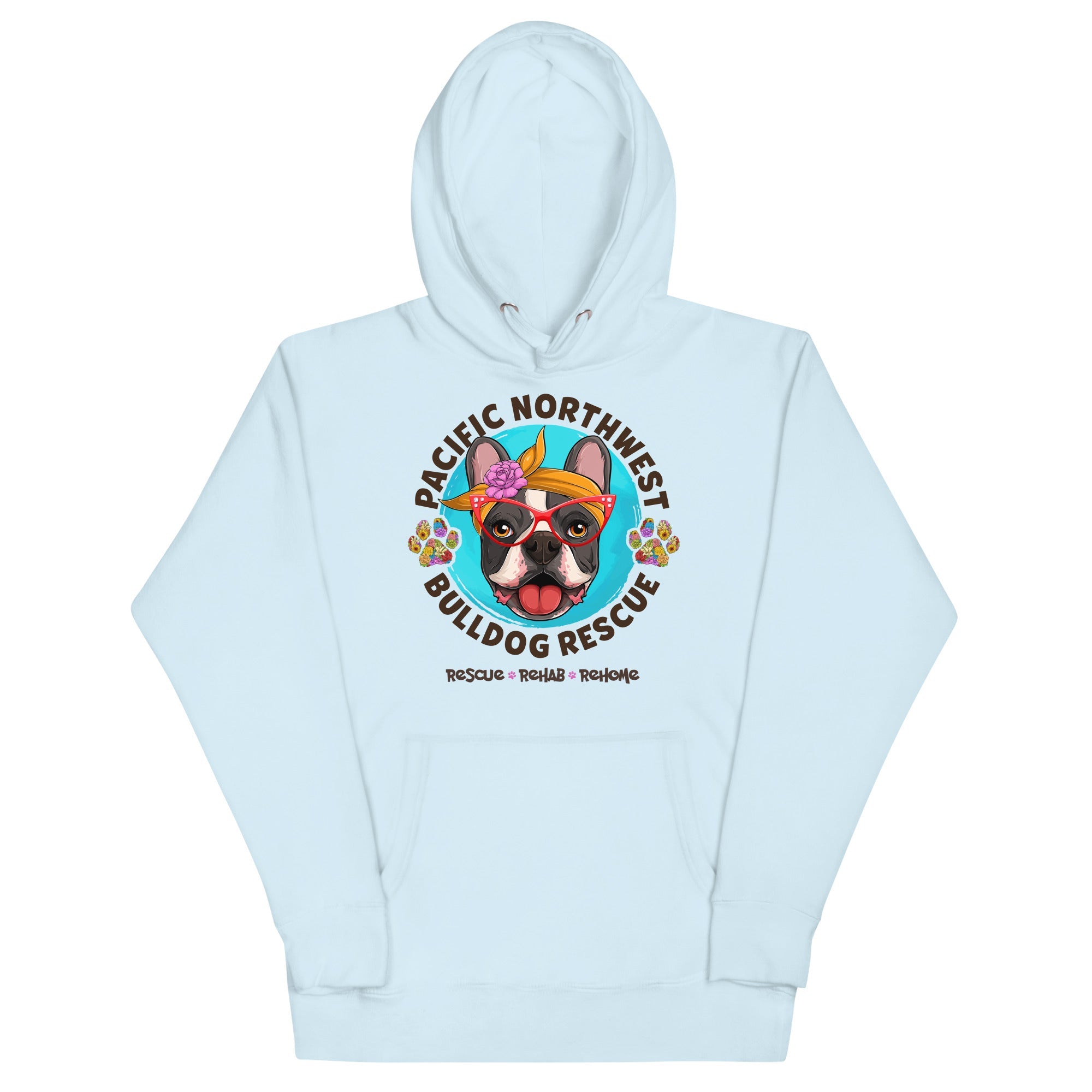 Pacific Northwest Bulldog Rescue Female Frenchie Unisex Hoodie