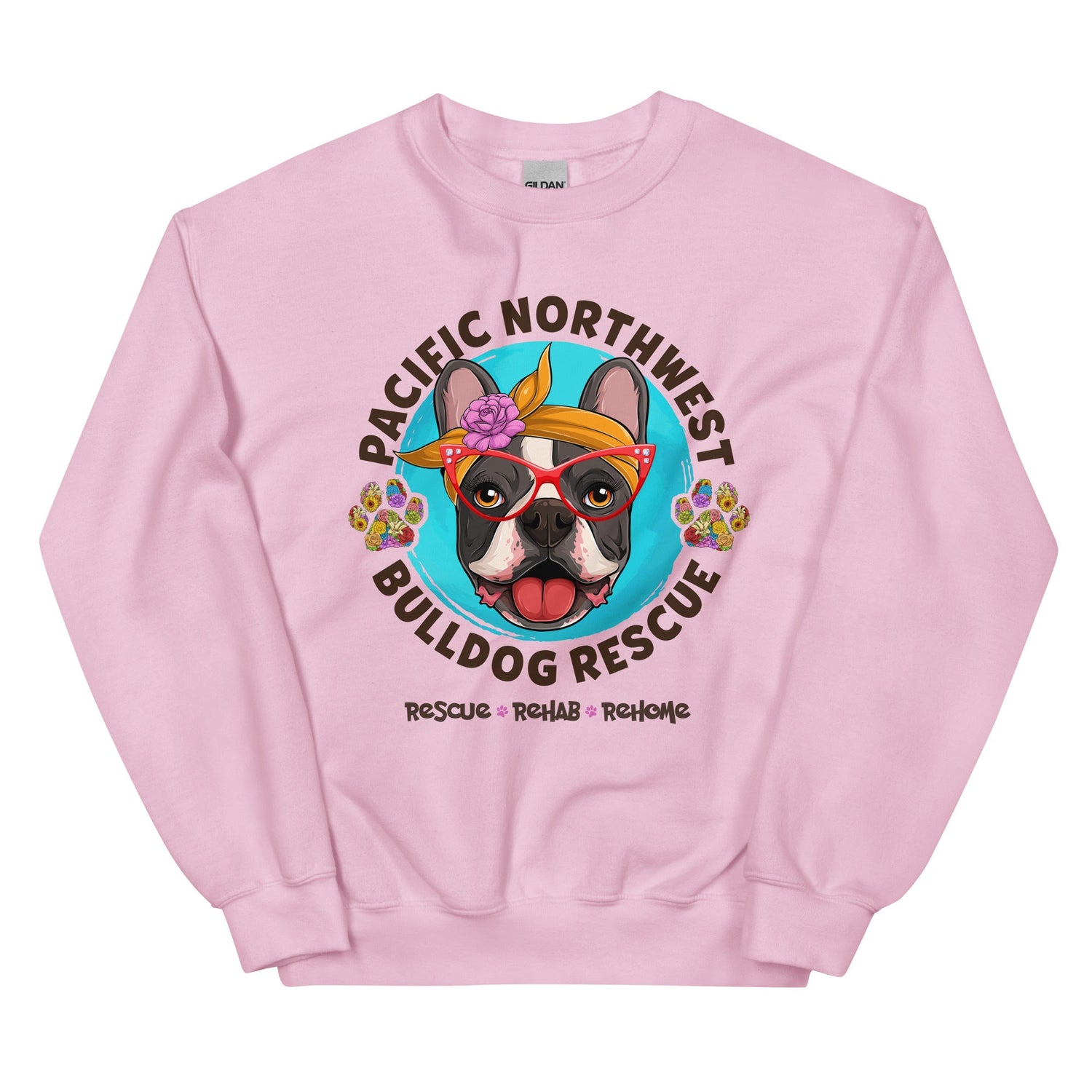 Pacific Northwest Bulldog Rescue Female Frenchie Unisex Sweatshirt