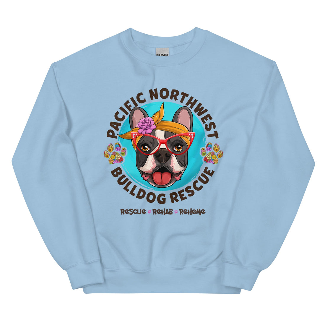 Pacific Northwest Bulldog Rescue Female Frenchie Unisex Sweatshirt
