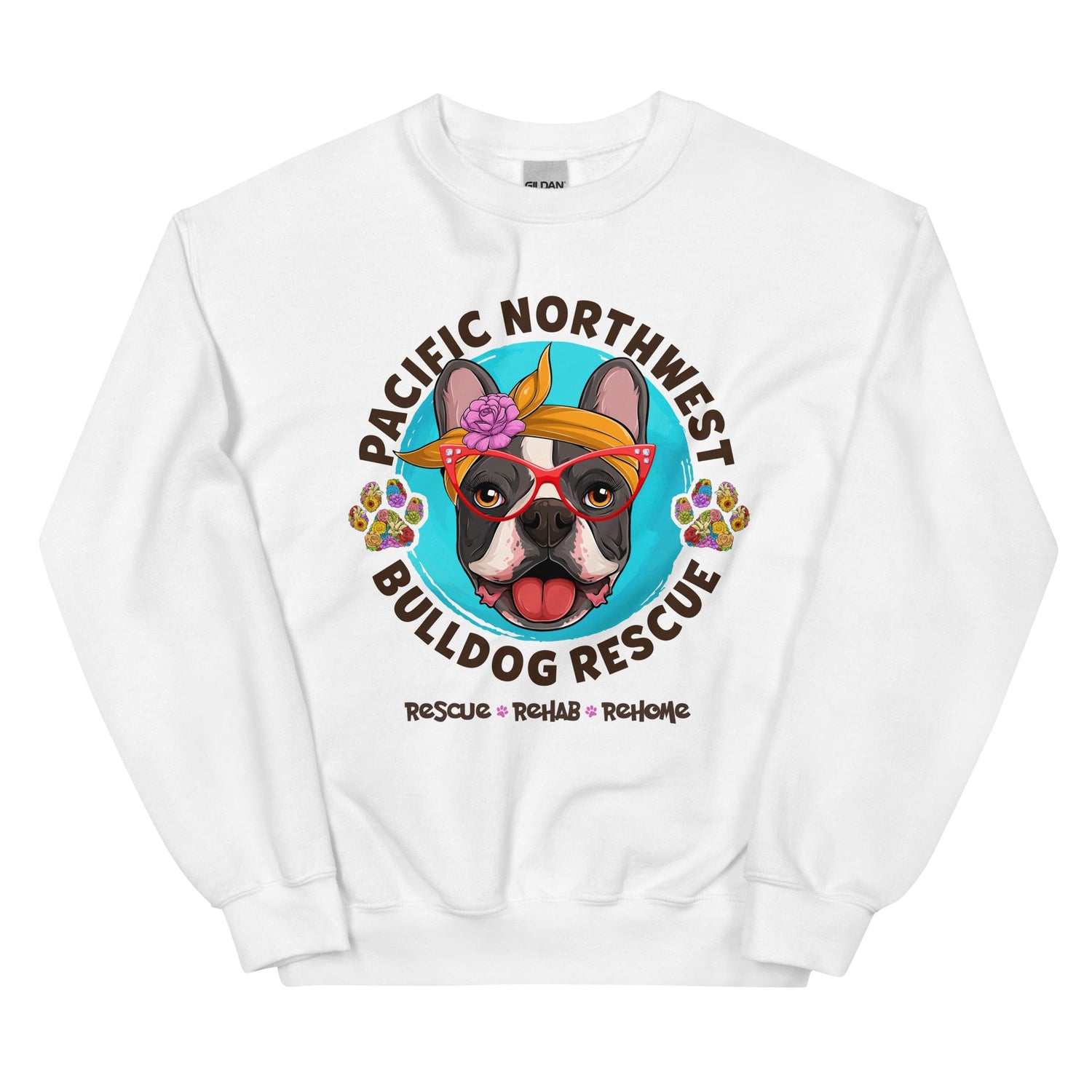 Pacific Northwest Bulldog Rescue Female Frenchie Unisex Sweatshirt