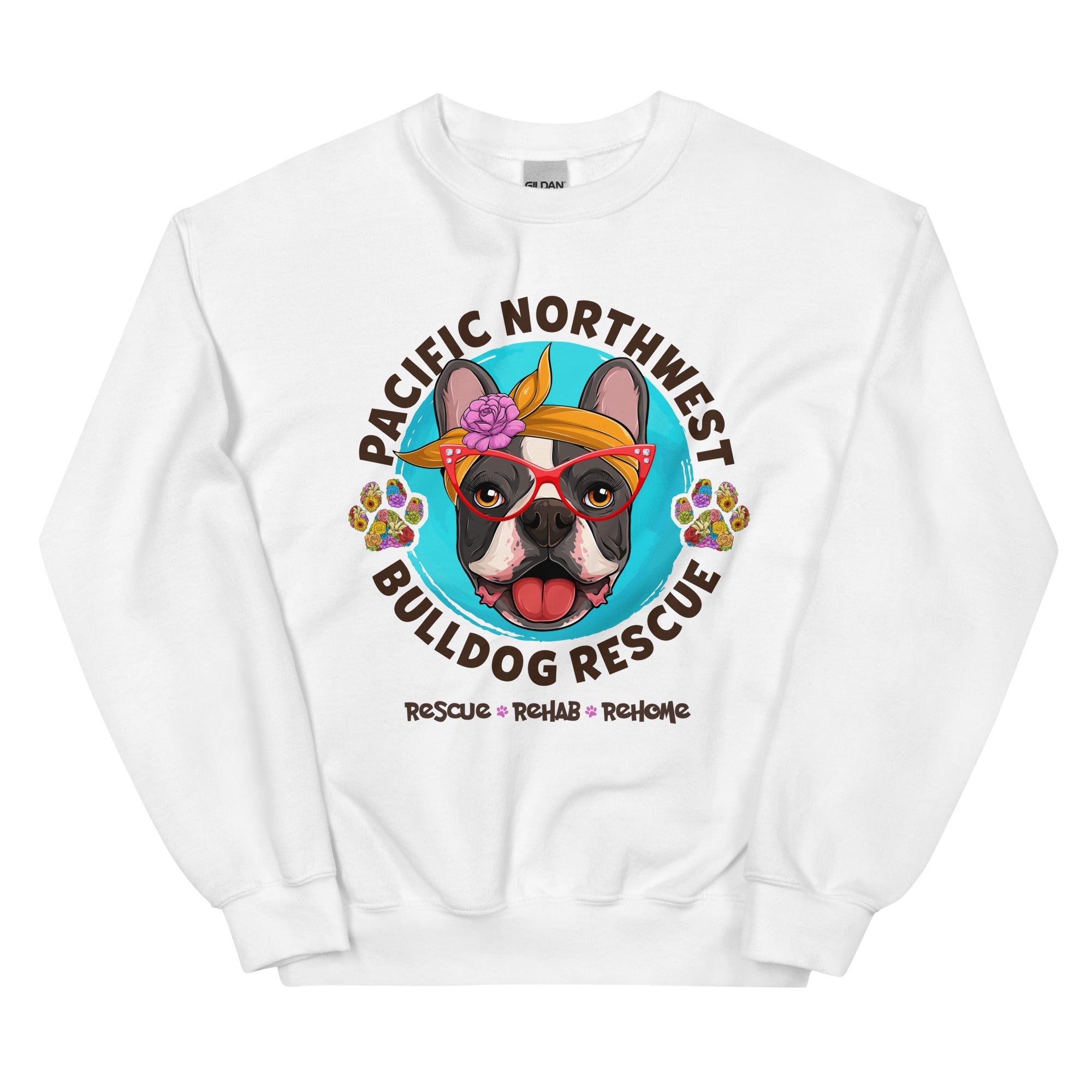 Pacific Northwest Bulldog Rescue Female Frenchie Unisex Sweatshirt