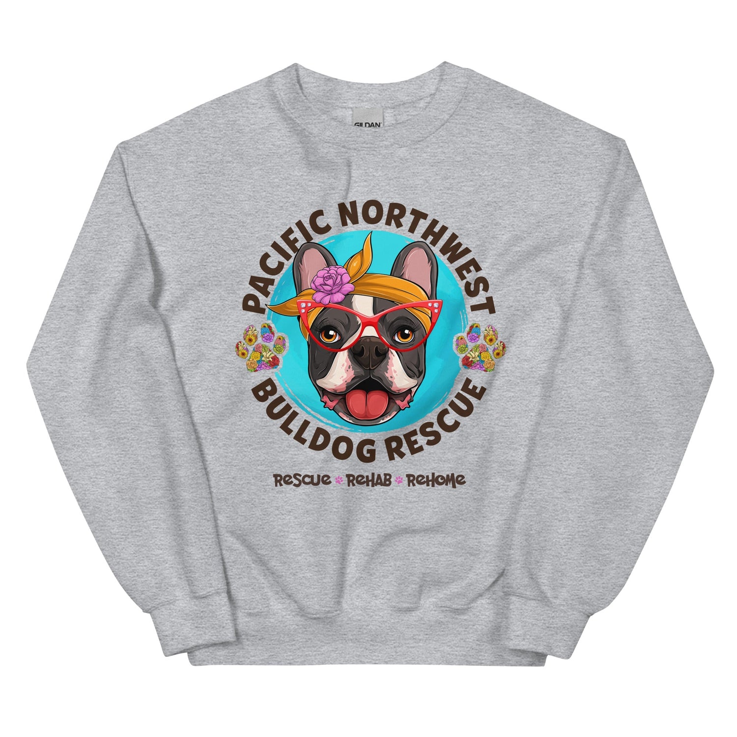 Pacific Northwest Bulldog Rescue Female Frenchie Unisex Sweatshirt