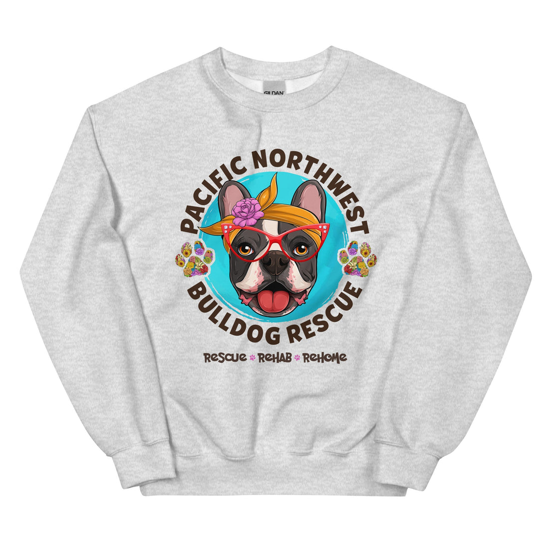 Pacific Northwest Bulldog Rescue Female Frenchie Unisex Sweatshirt