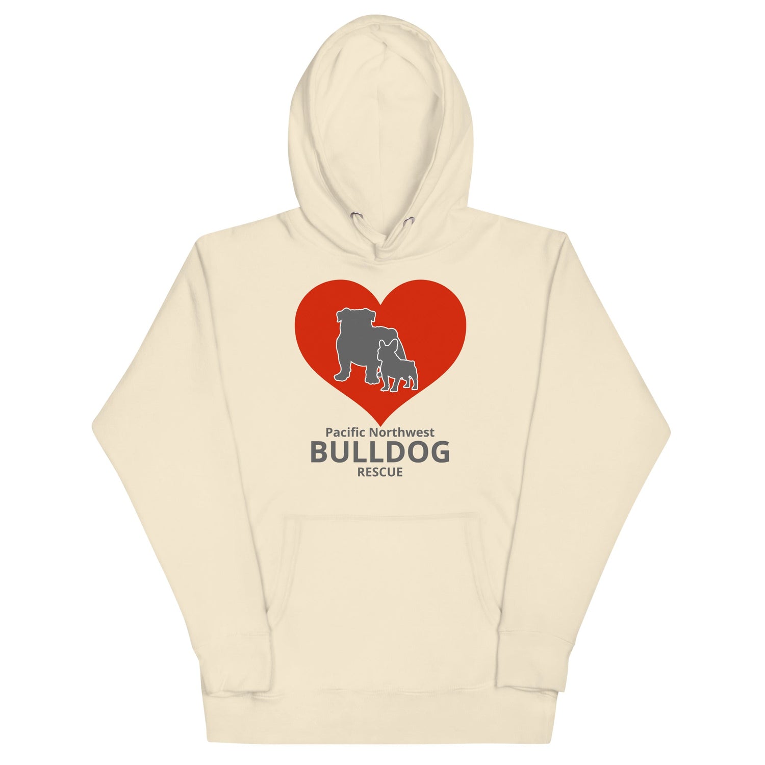 Pacific Northwest Bulldog Rescue Hearts Unisex Hoodie