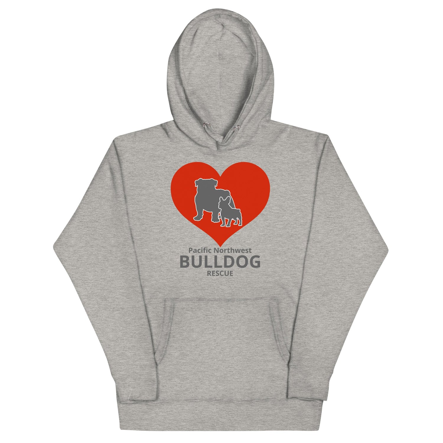 Pacific Northwest Bulldog Rescue Hearts Unisex Hoodie