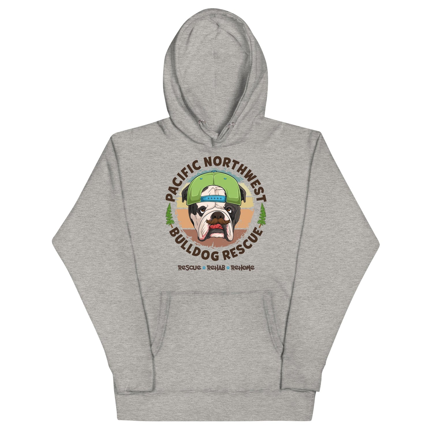 Pacific Northwest Bulldog Rescue Male English Bulldog Unisex Hoodie