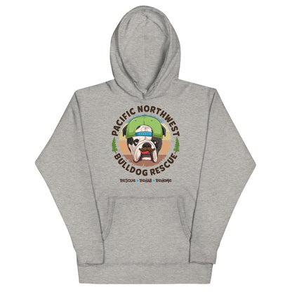 Pacific Northwest Bulldog Rescue Male English Bulldog Unisex Hoodie