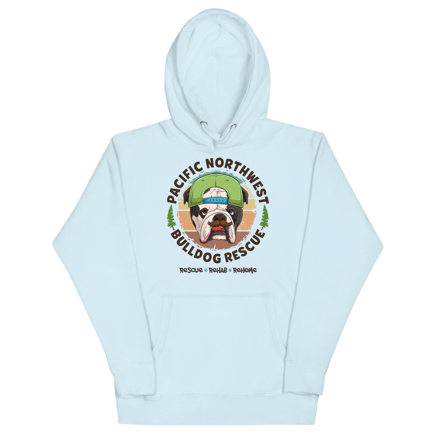 Pacific Northwest Bulldog Rescue Male English Bulldog Unisex Hoodie