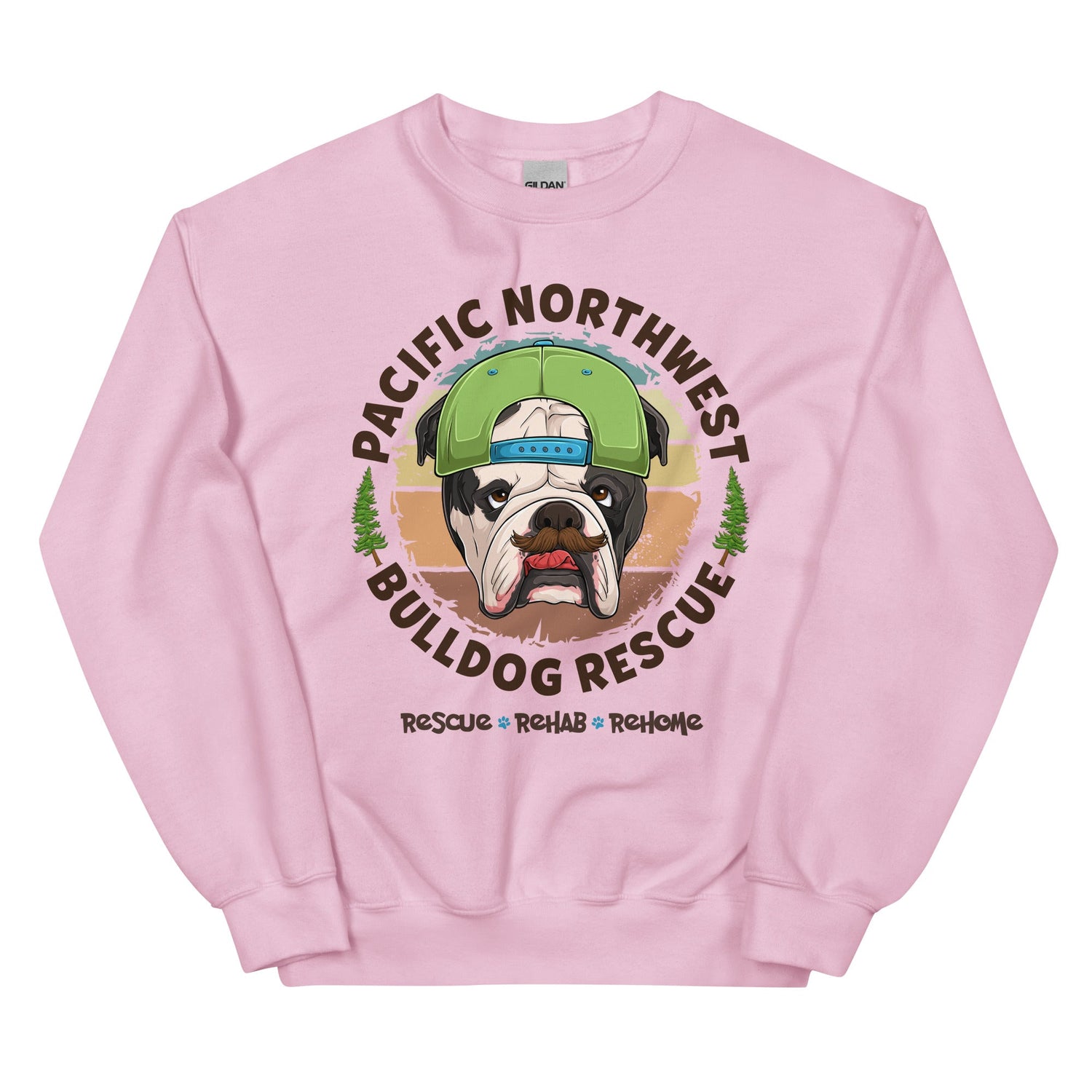 Pacific Northwest Bulldog Rescue Male English Bulldog Unisex Sweatshirt