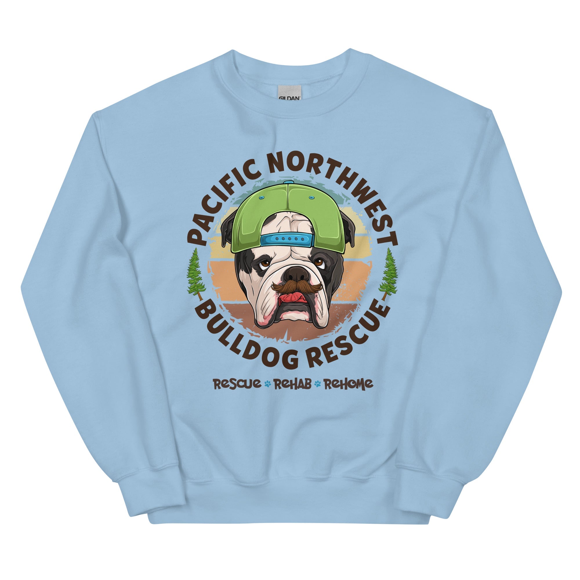 Pacific Northwest Bulldog Rescue Male English Bulldog Unisex Sweatshirt