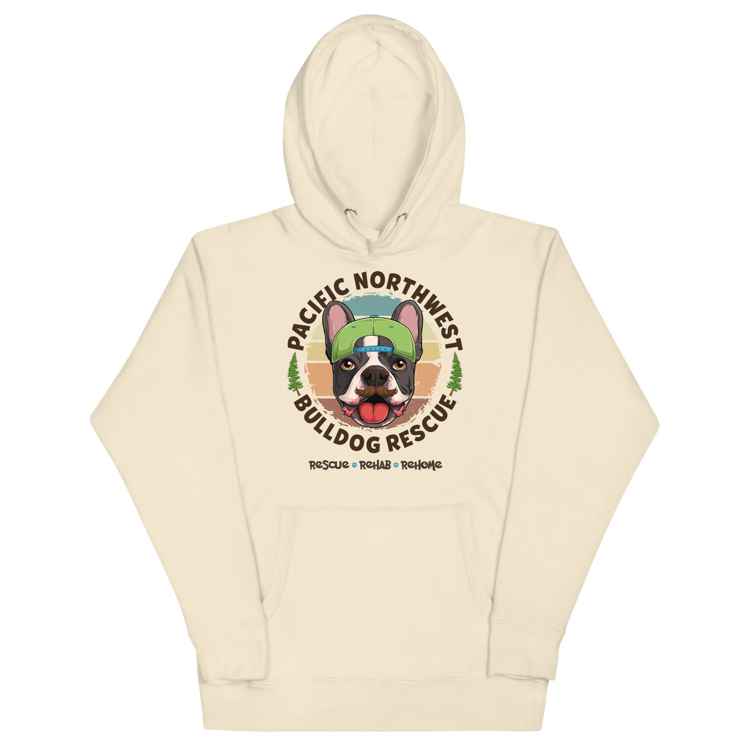 Pacific Northwest Bulldog Rescue Male Frenchie Unisex Hoodie