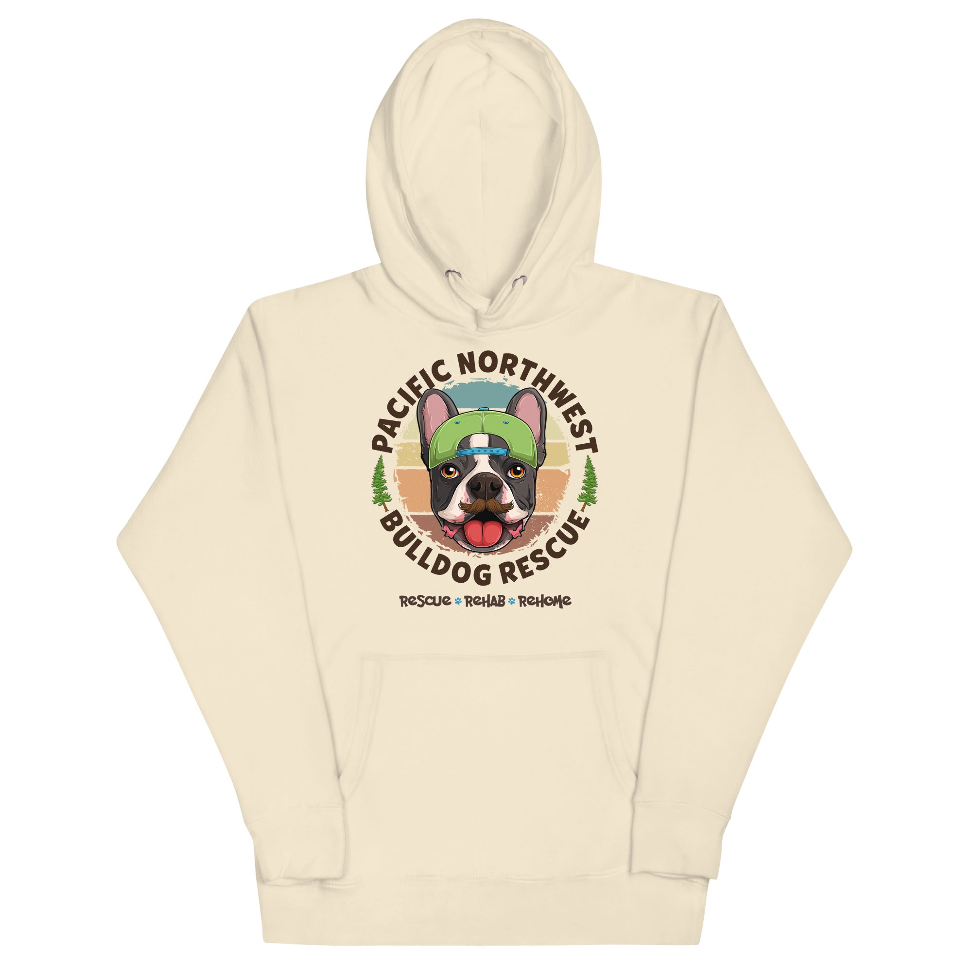 Pacific Northwest Bulldog Rescue Male Frenchie Unisex Hoodie