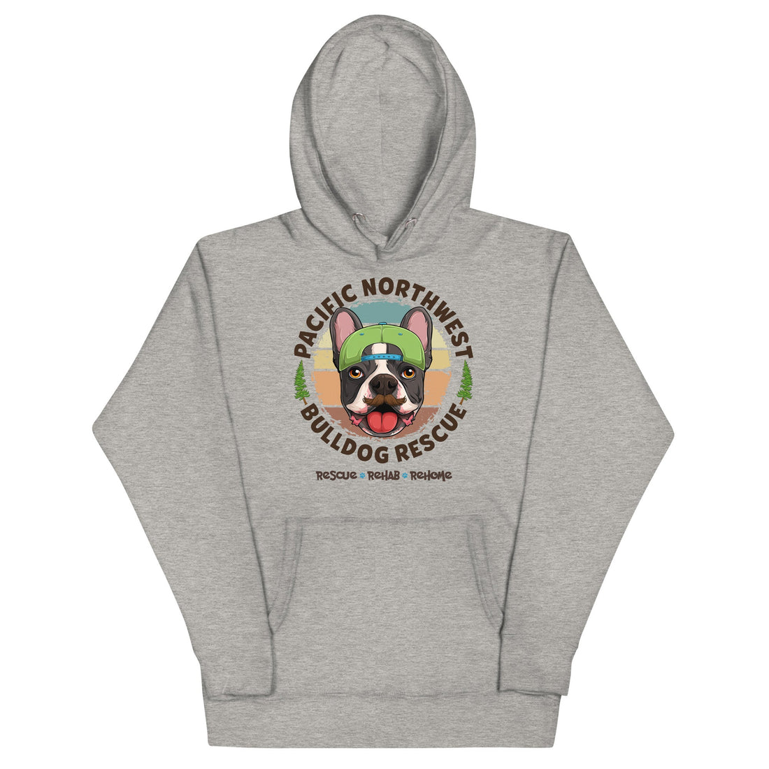 Pacific Northwest Bulldog Rescue Male Frenchie Unisex Hoodie