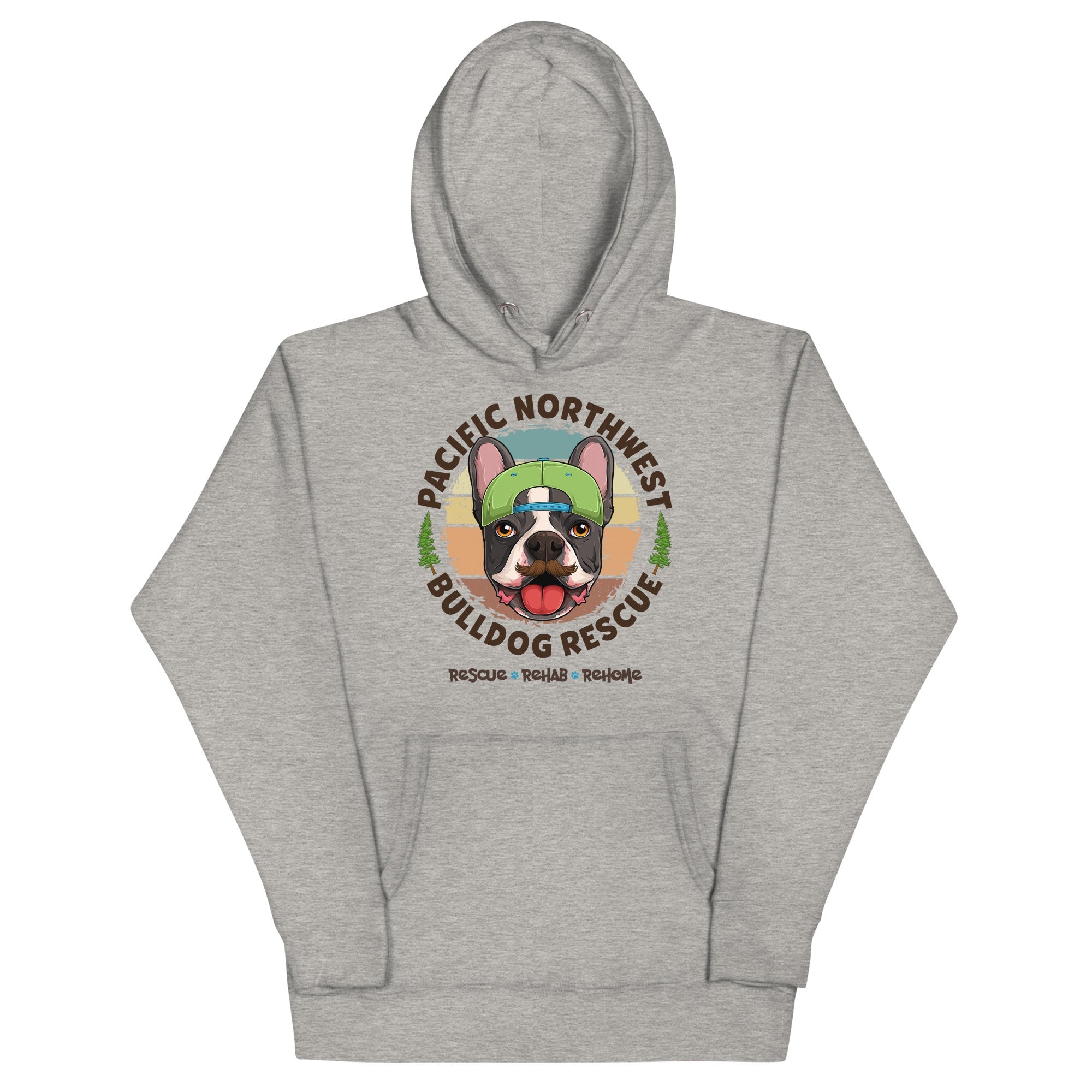 Pacific Northwest Bulldog Rescue Male Frenchie Unisex Hoodie