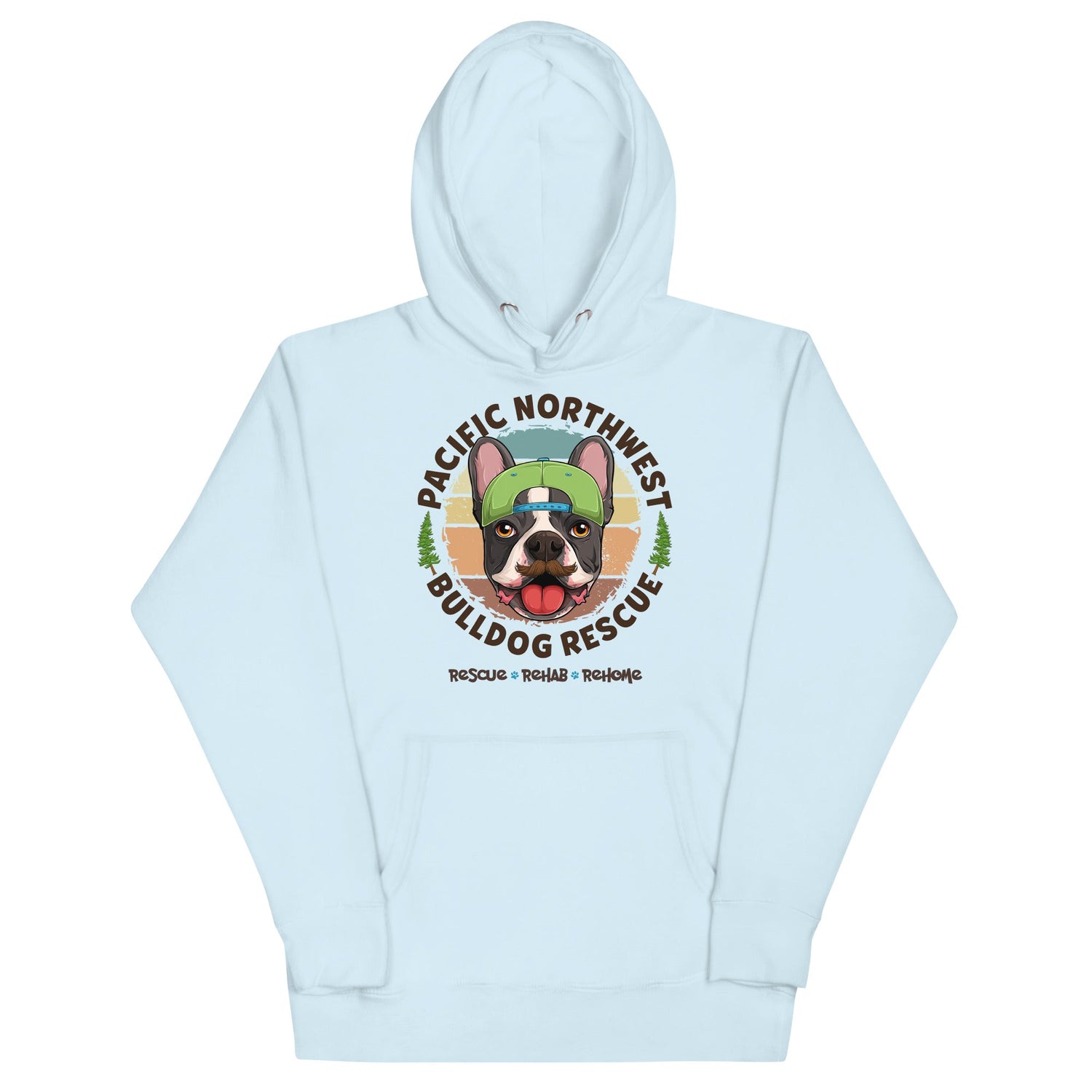 Pacific Northwest Bulldog Rescue Male Frenchie Unisex Hoodie