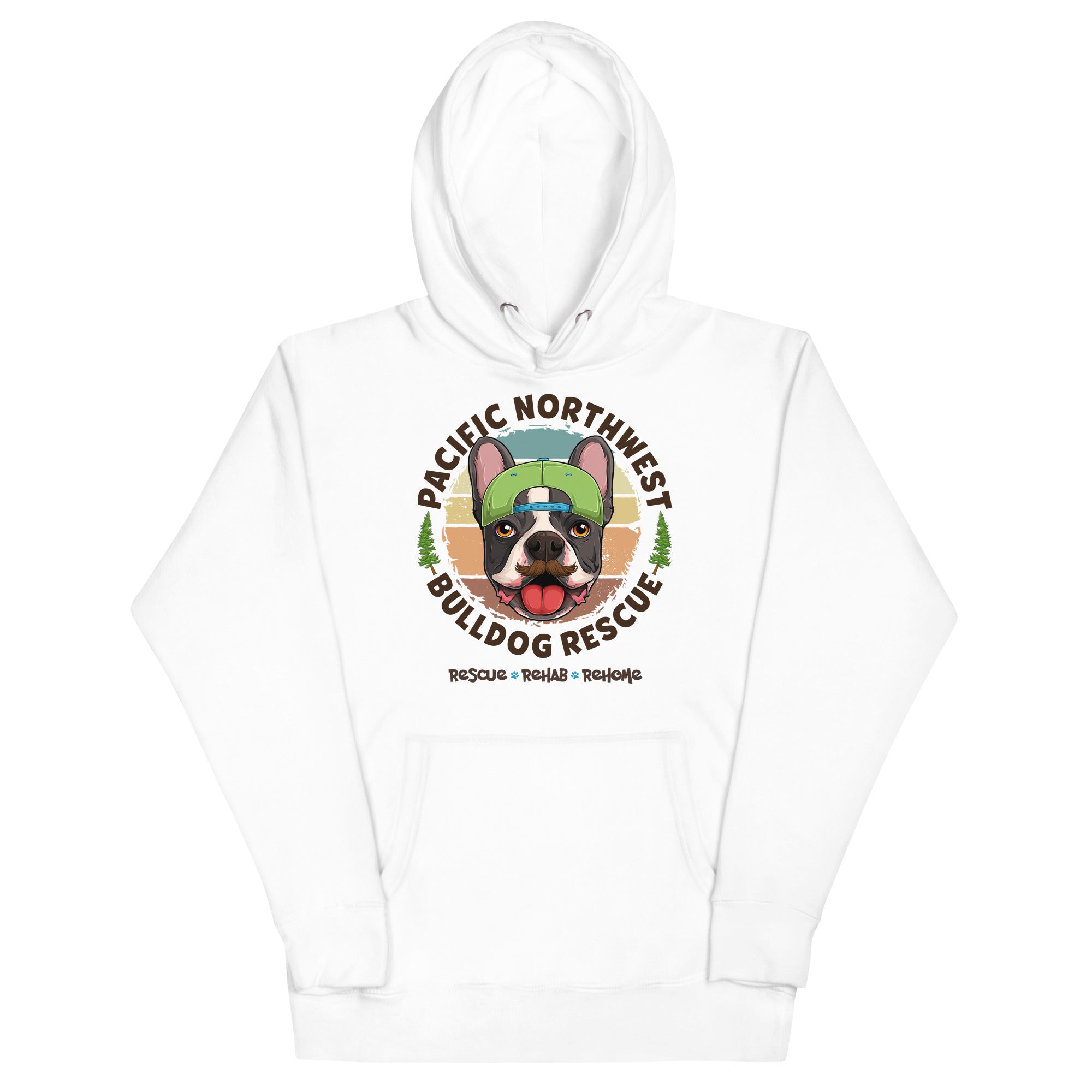 Pacific Northwest Bulldog Rescue Male Frenchie Unisex Hoodie