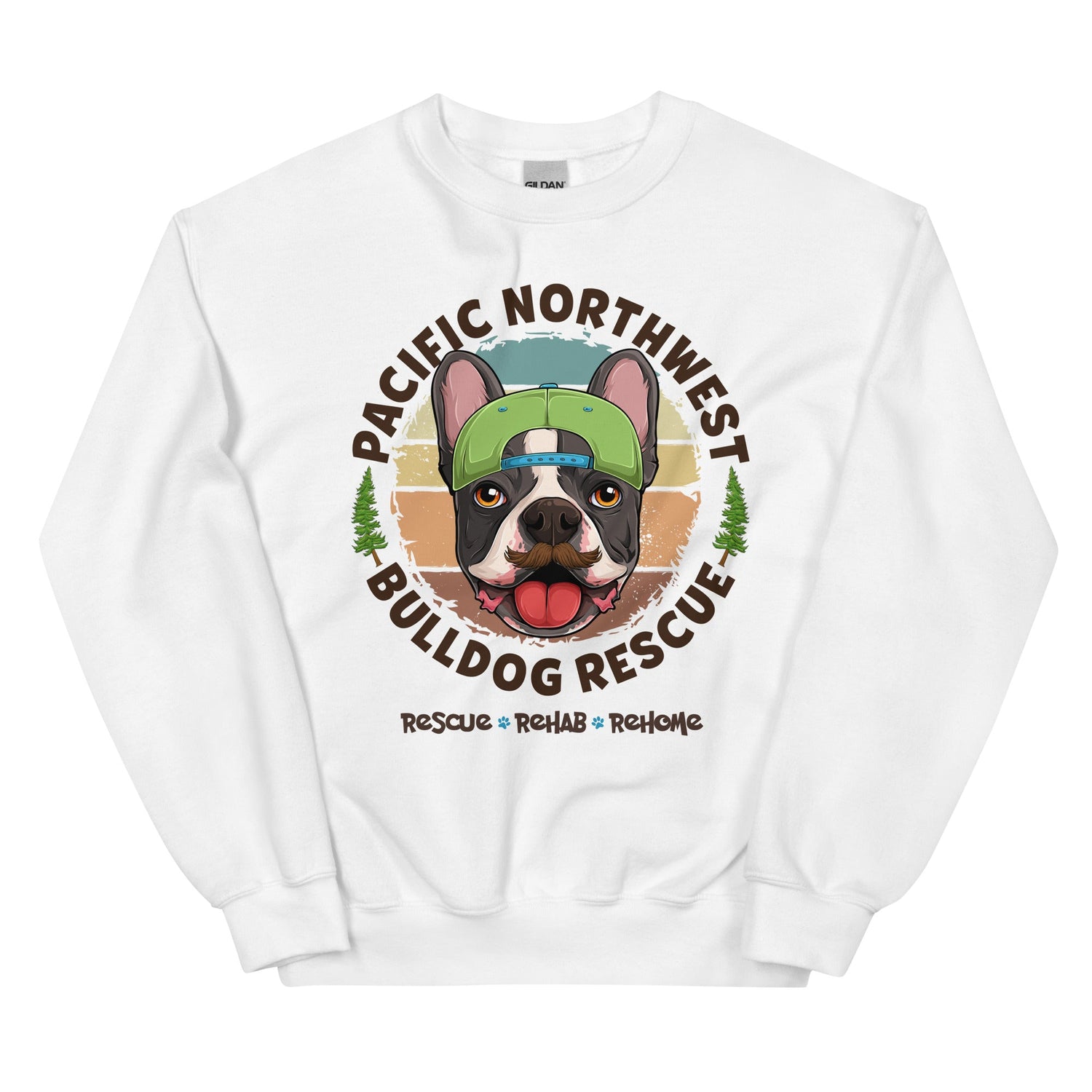Pacific Northwest Bulldog Rescue Male Frenchie Unisex Sweatshirt