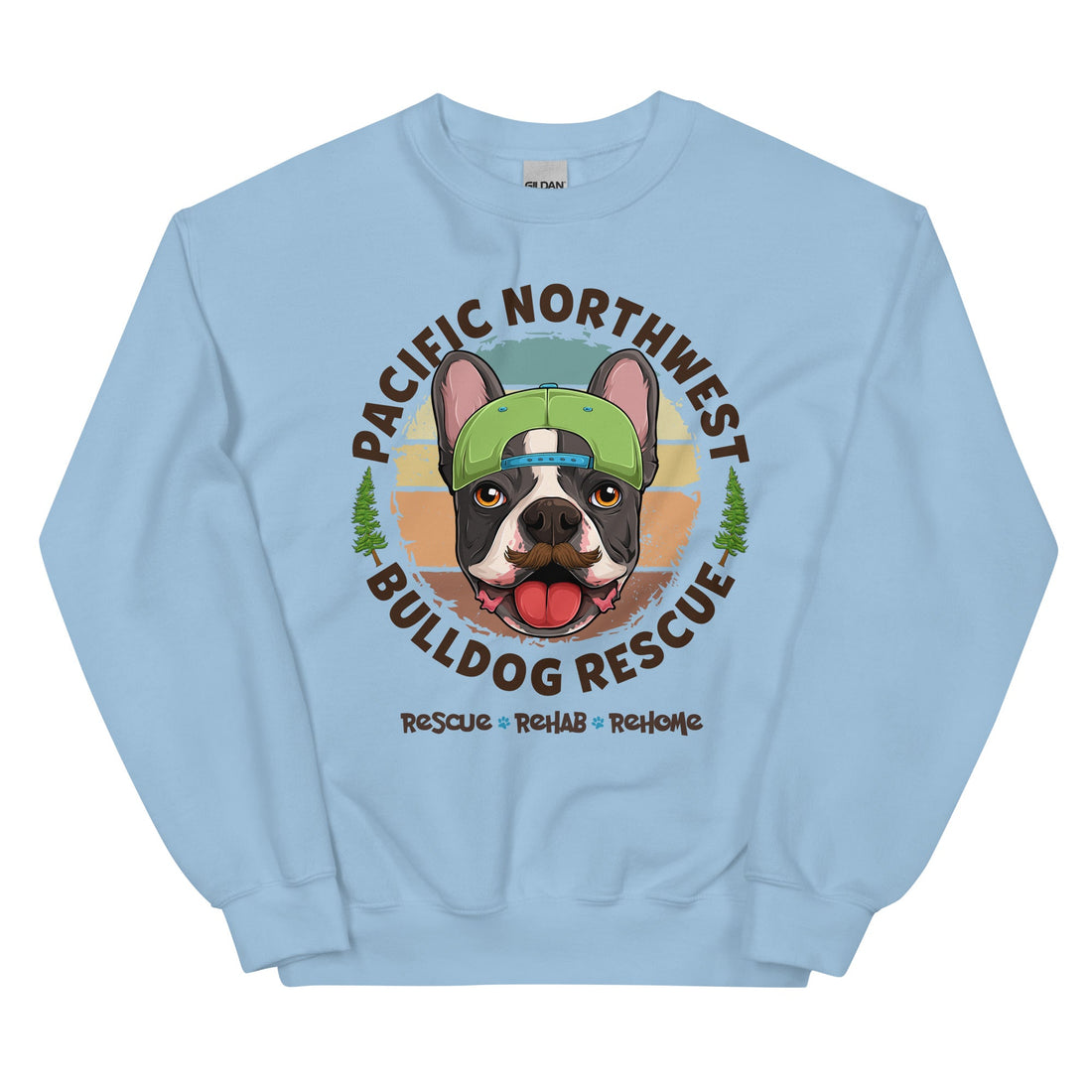 Pacific Northwest Bulldog Rescue Male Frenchie Unisex Sweatshirt