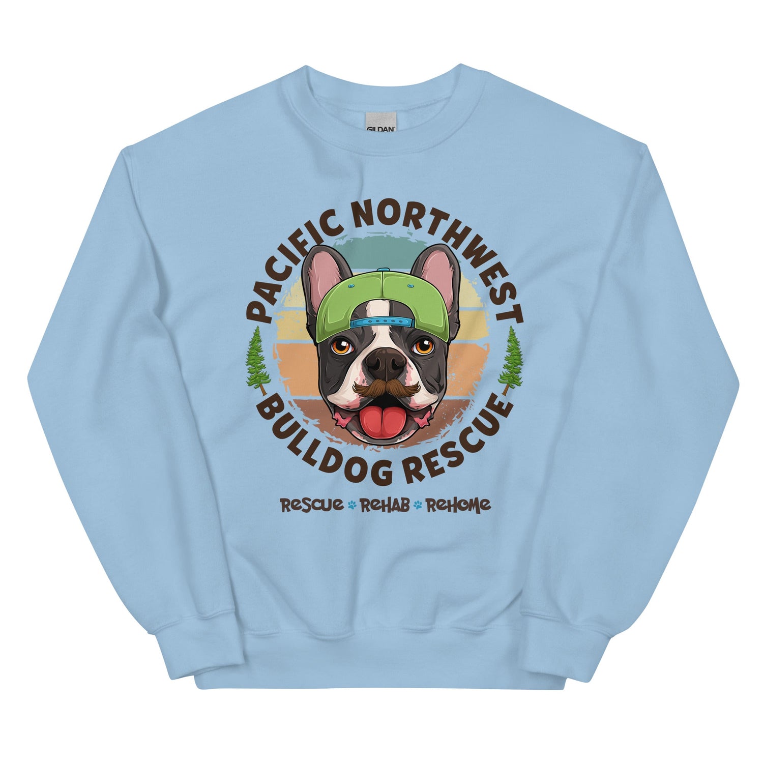 Pacific Northwest Bulldog Rescue Male Frenchie Unisex Sweatshirt