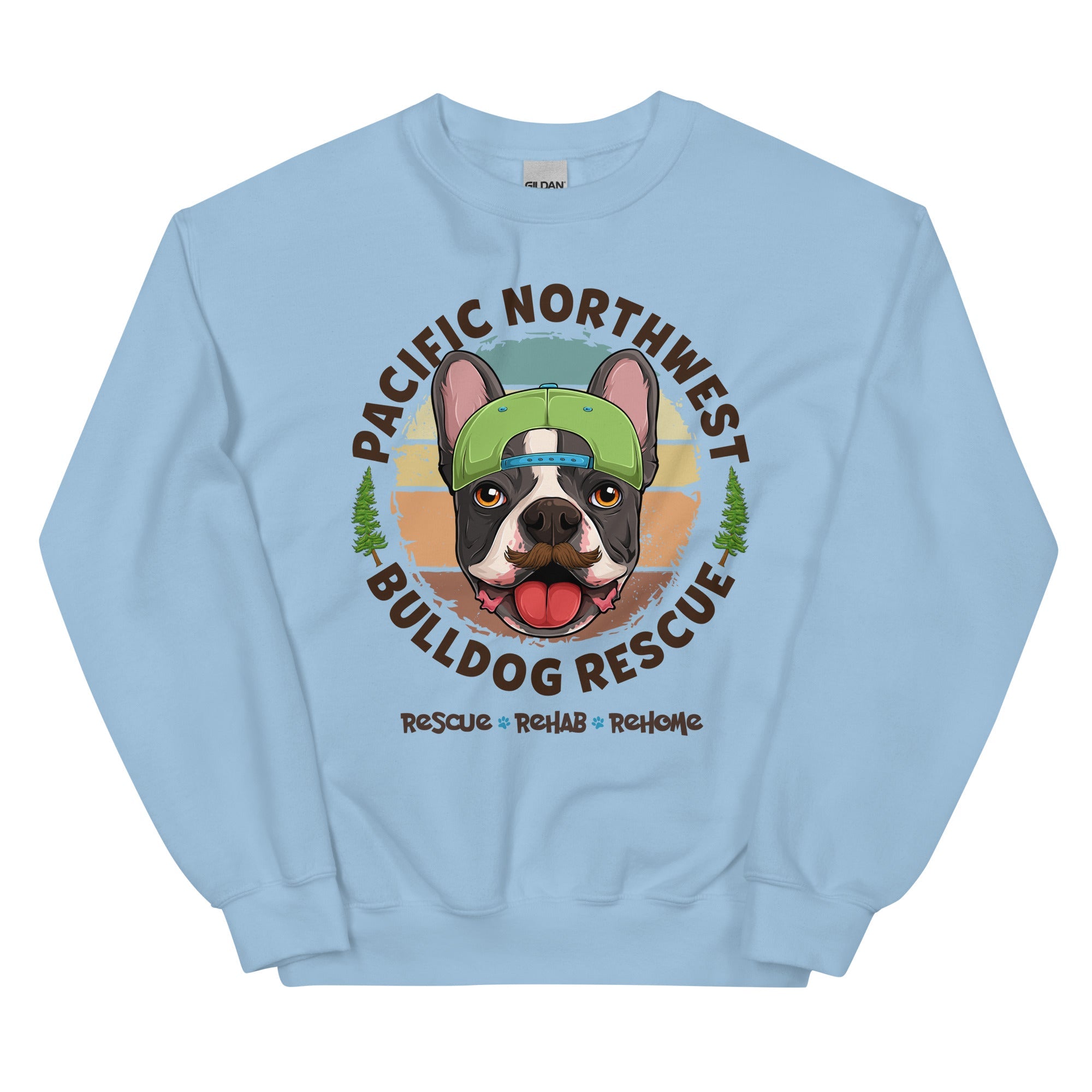 Pacific Northwest Bulldog Rescue Male Frenchie Unisex Sweatshirt