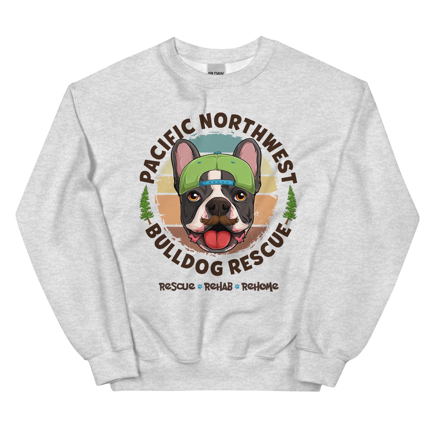 Pacific Northwest Bulldog Rescue Male Frenchie Unisex Sweatshirt