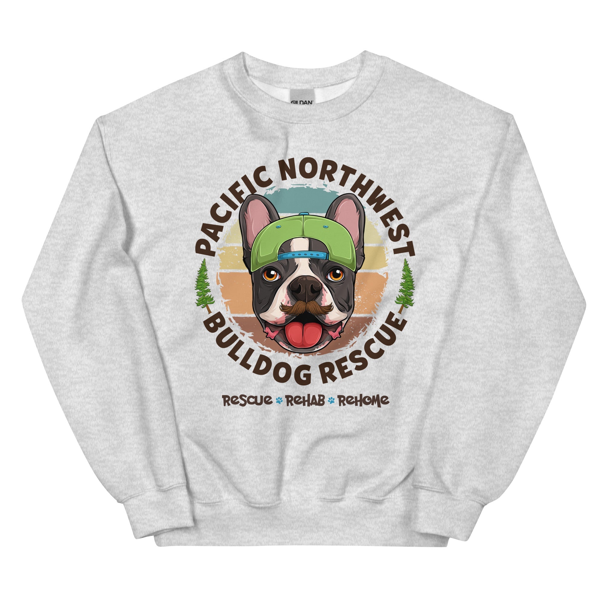 Pacific Northwest Bulldog Rescue Male Frenchie Unisex Sweatshirt
