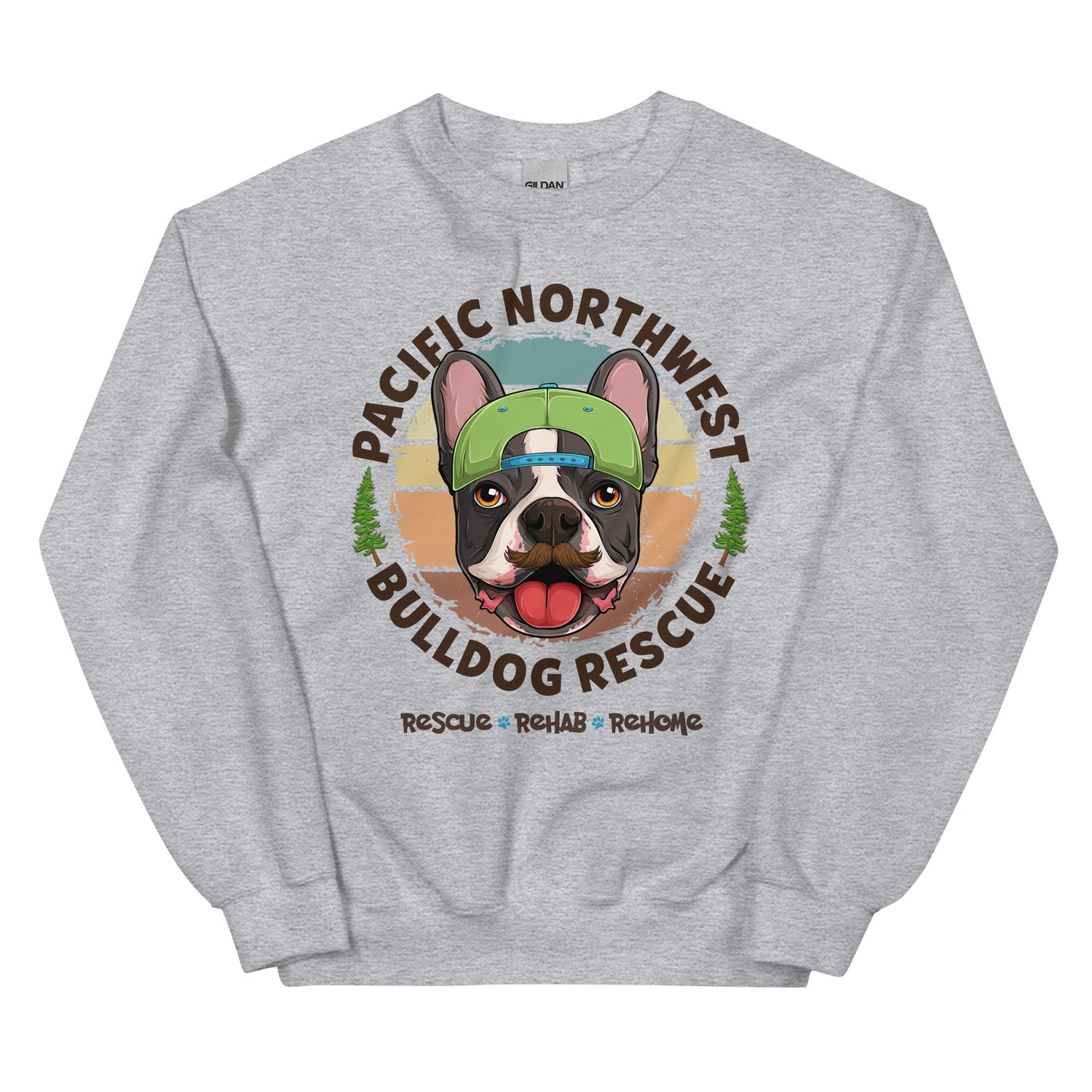 Pacific Northwest Bulldog Rescue Male Frenchie Unisex Sweatshirt