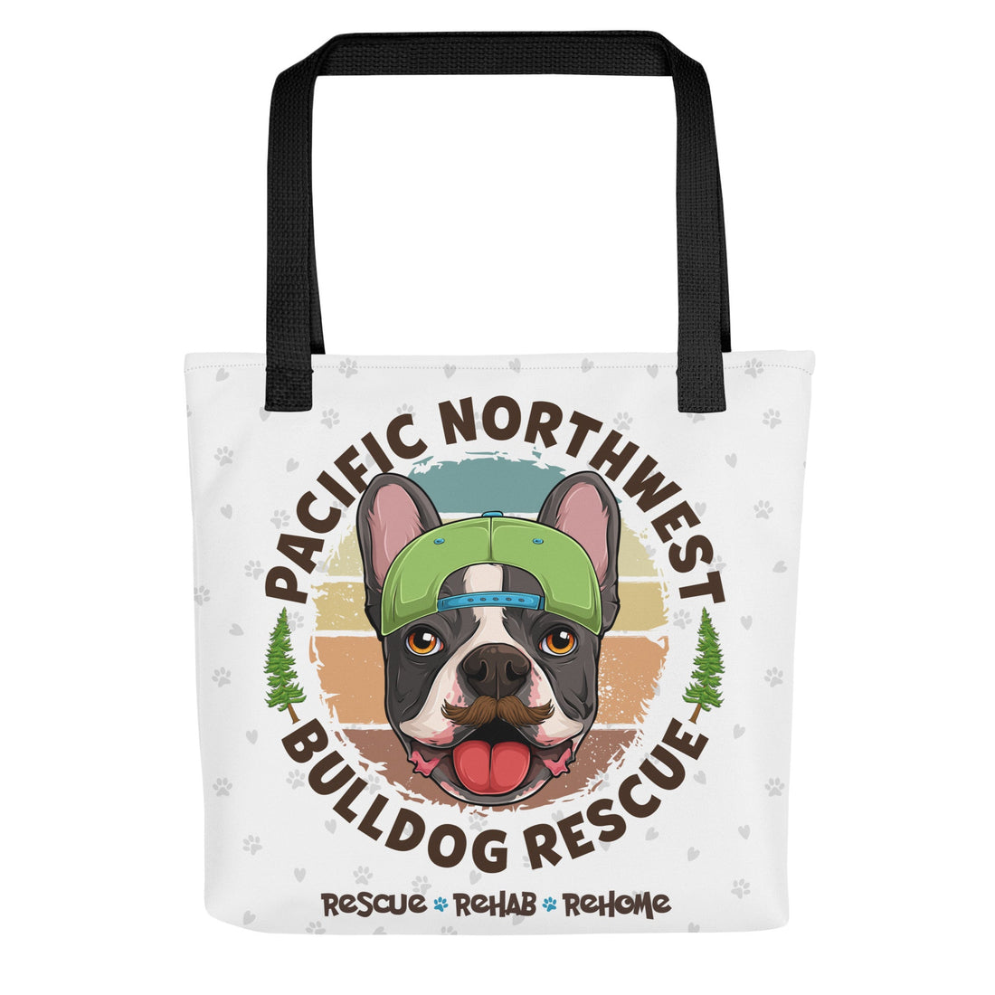 Pacific Northwest Bulldog Rescue Male Tote Bag