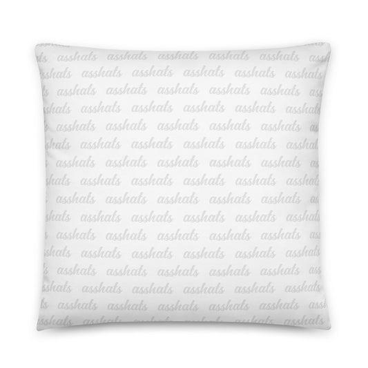 "People are Asshats" English Bulldog Throw Pillow