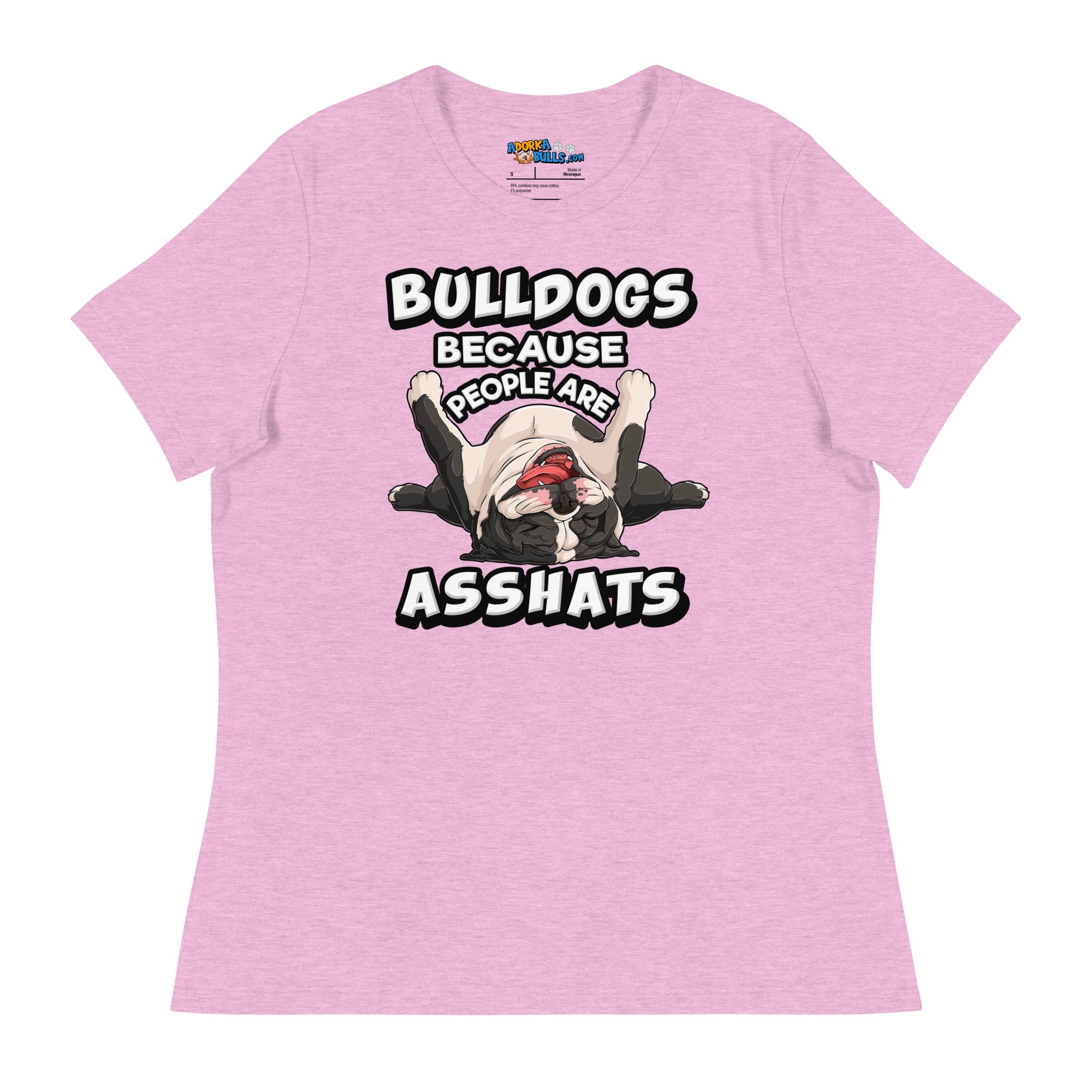 &quot;People are Asshats&quot; English Bulldog Women&