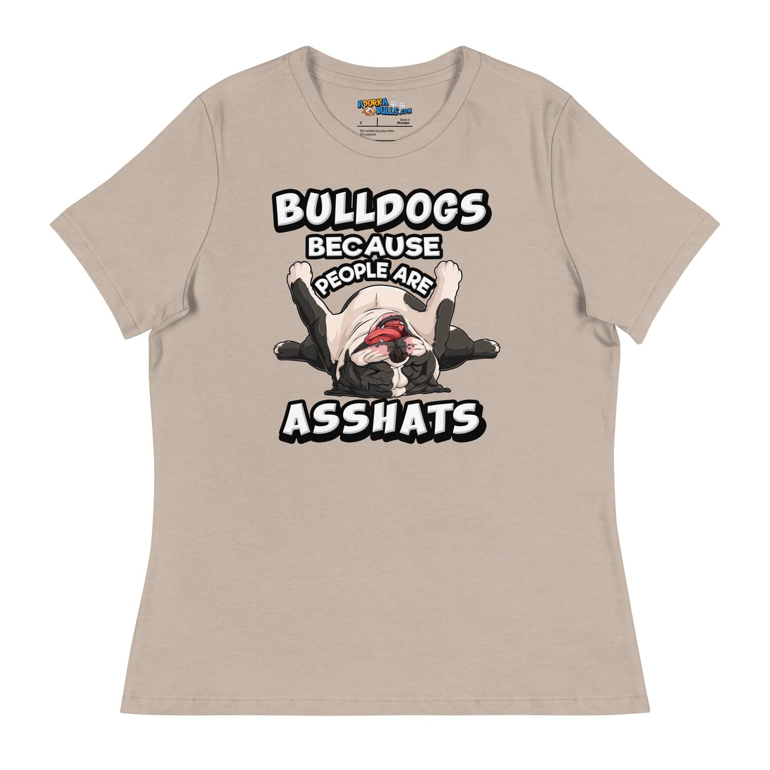 &quot;People are Asshats&quot; English Bulldog Women&