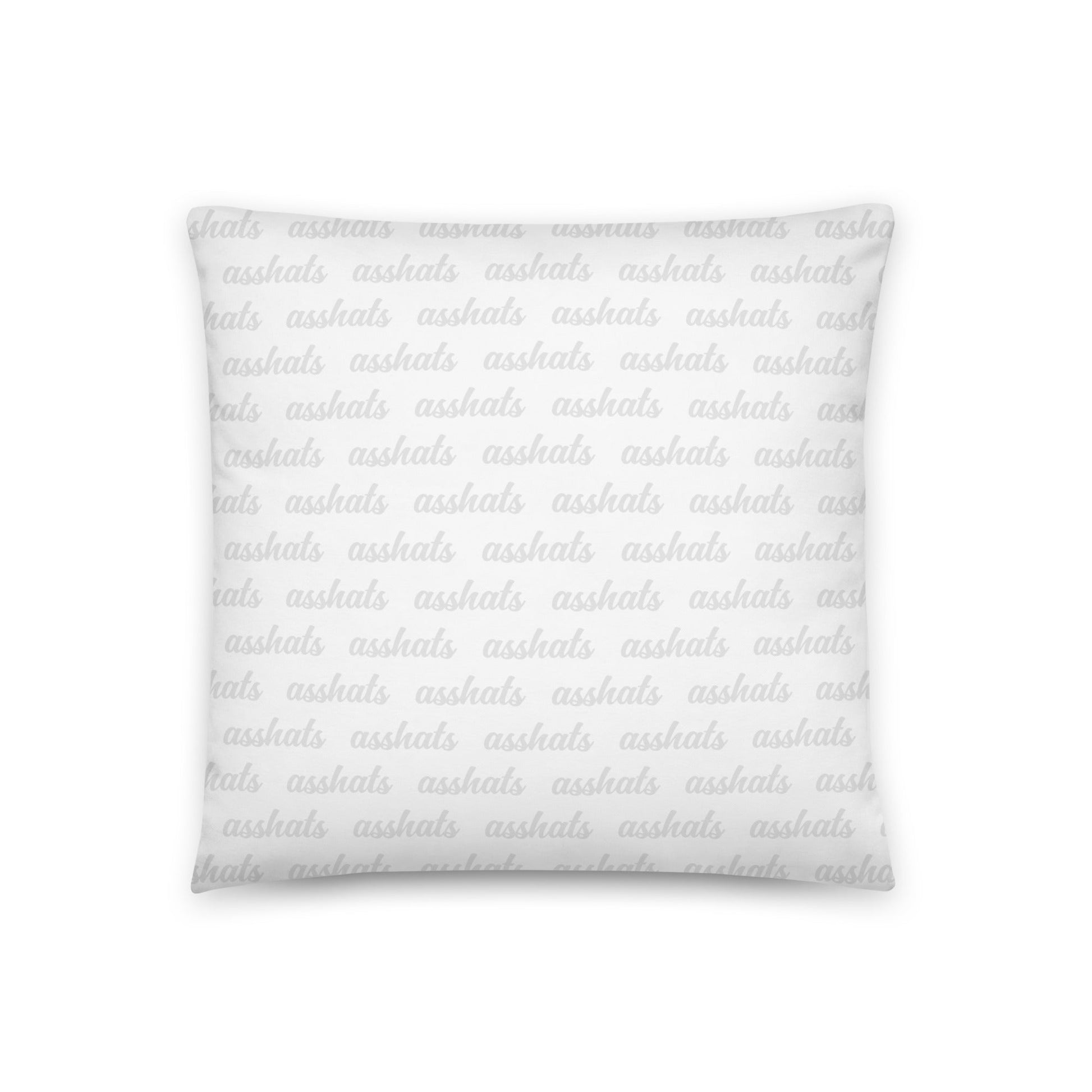 "People are Asshats" French Bulldog Throw Pillow