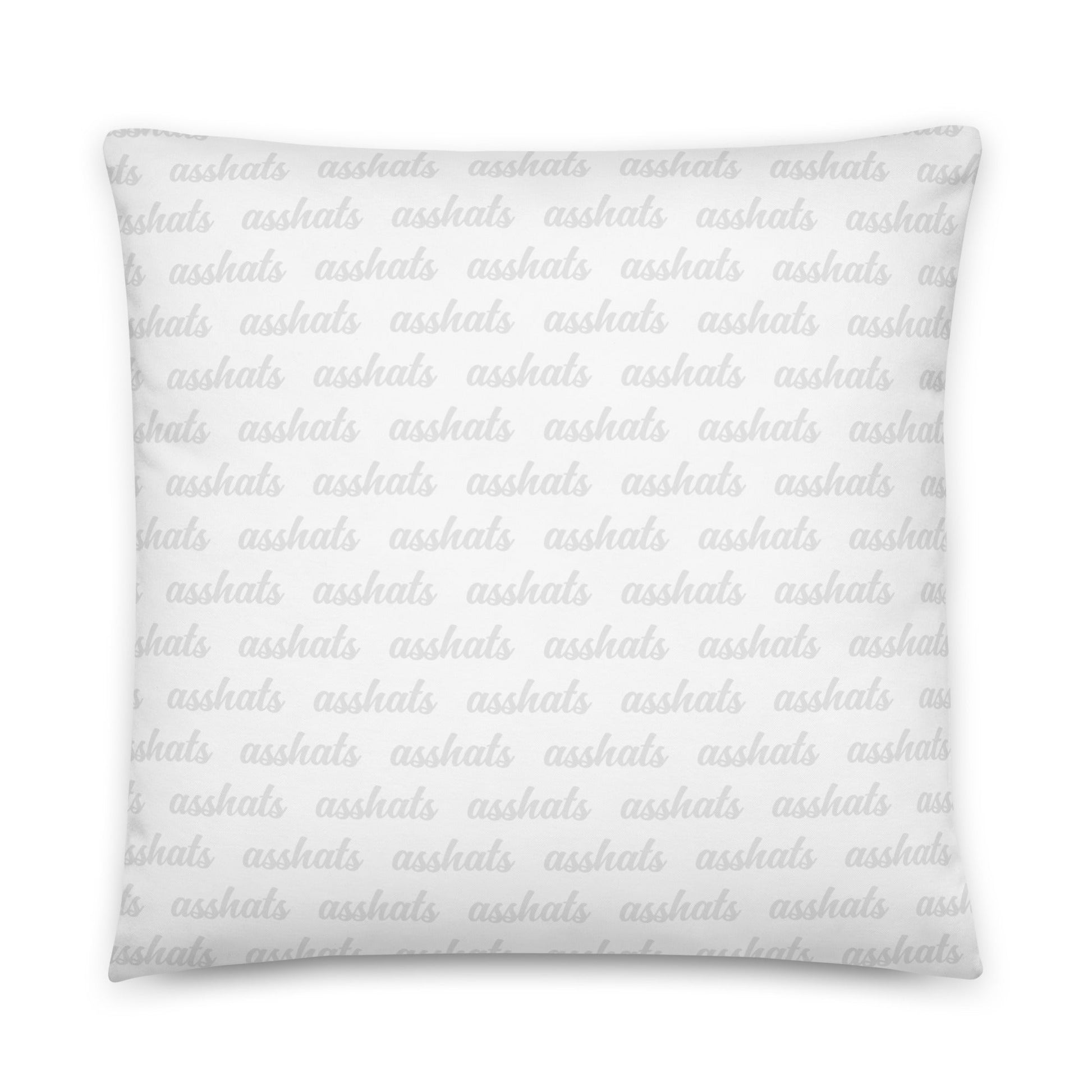 "People are Asshats" French Bulldog Throw Pillow