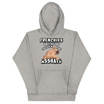 "People are Asshats" French Bulldog Unisex Hoodie