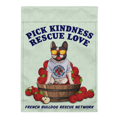 &quot;Pick Kindness, Rescue Love&quot; FBRN Garden Flag