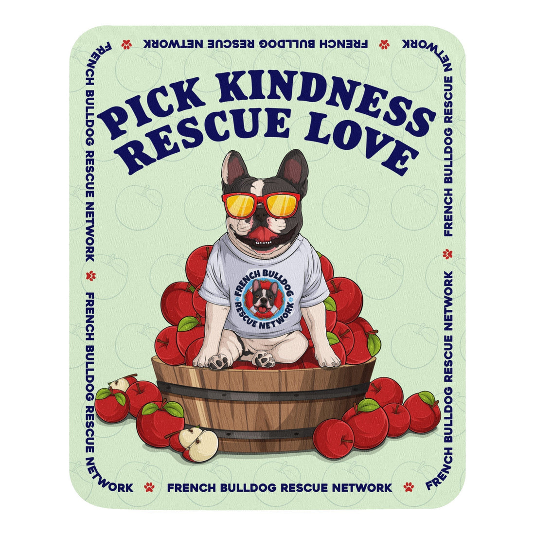 "Pick Kindness, Rescue Love" FBRN Mouse Pad