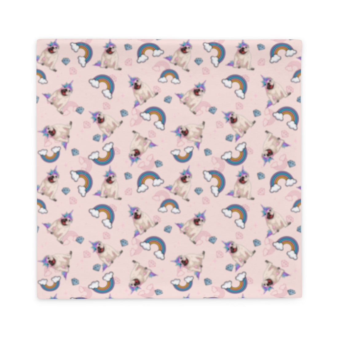 Pink Bullicorn Pillow Case