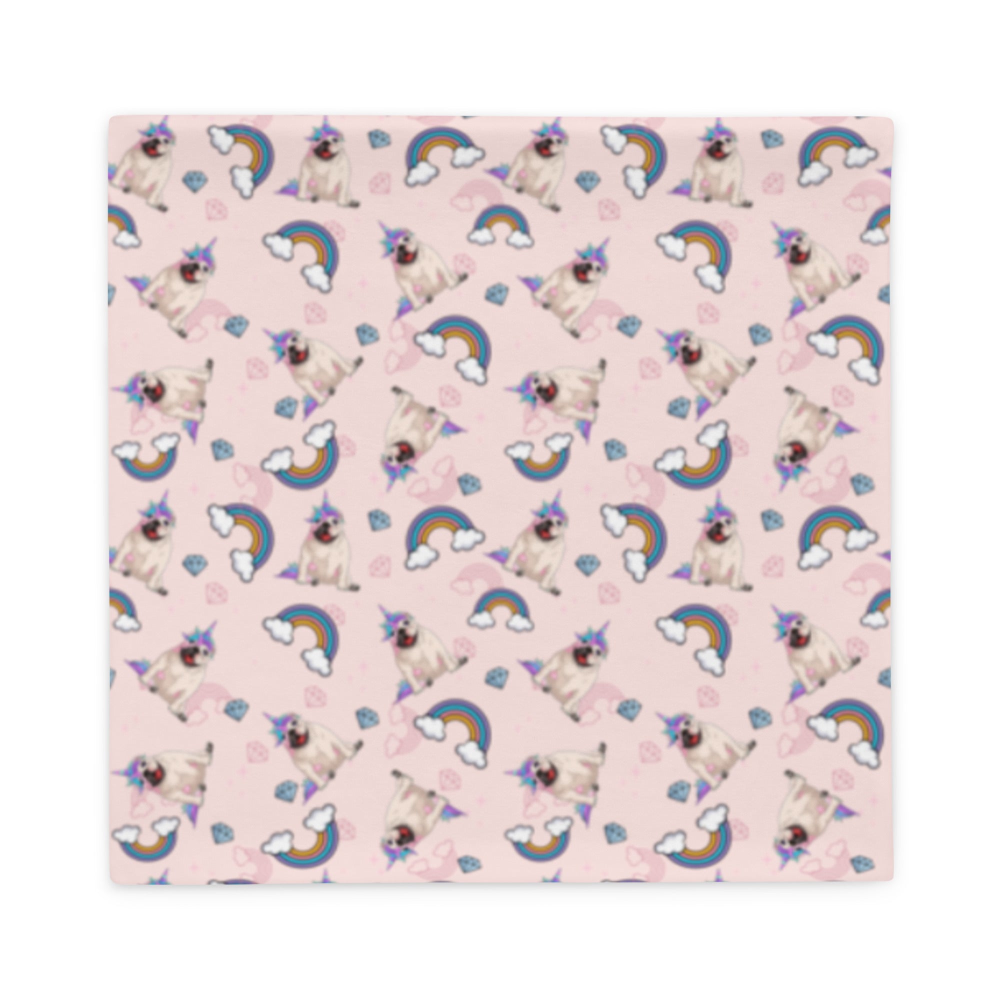 Pink Bullicorn Pillow Case