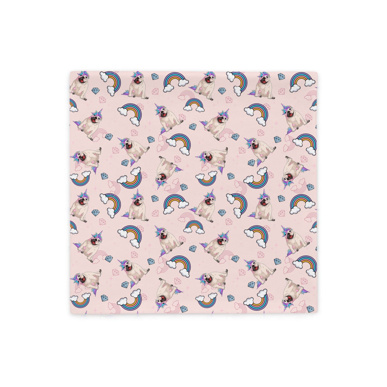 Pink Bullicorn Pillow Case