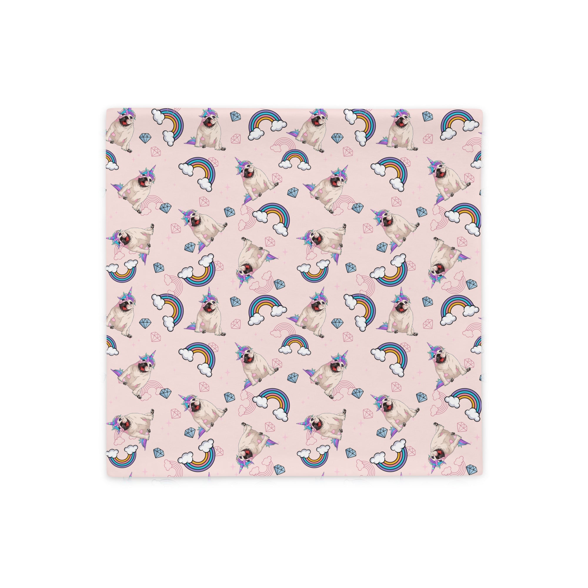 Pink Bullicorn Pillow Case