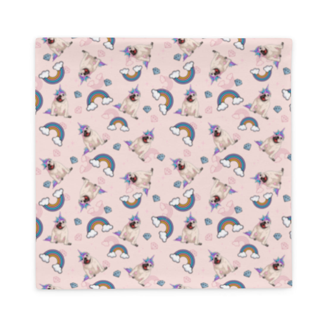 Pink Bullicorn Pillow Case