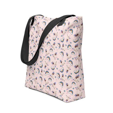 Pink Bullicorn Tote Bag