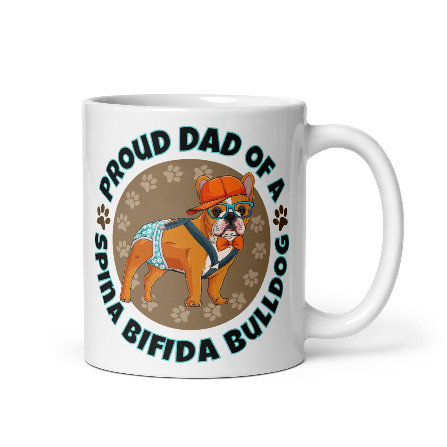 Proud Dad of a Spina Bifida Bulldog Mug