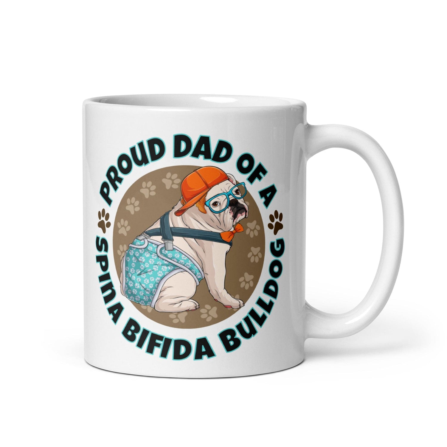 Proud Dad of a Spina Bifida Bulldog Mug