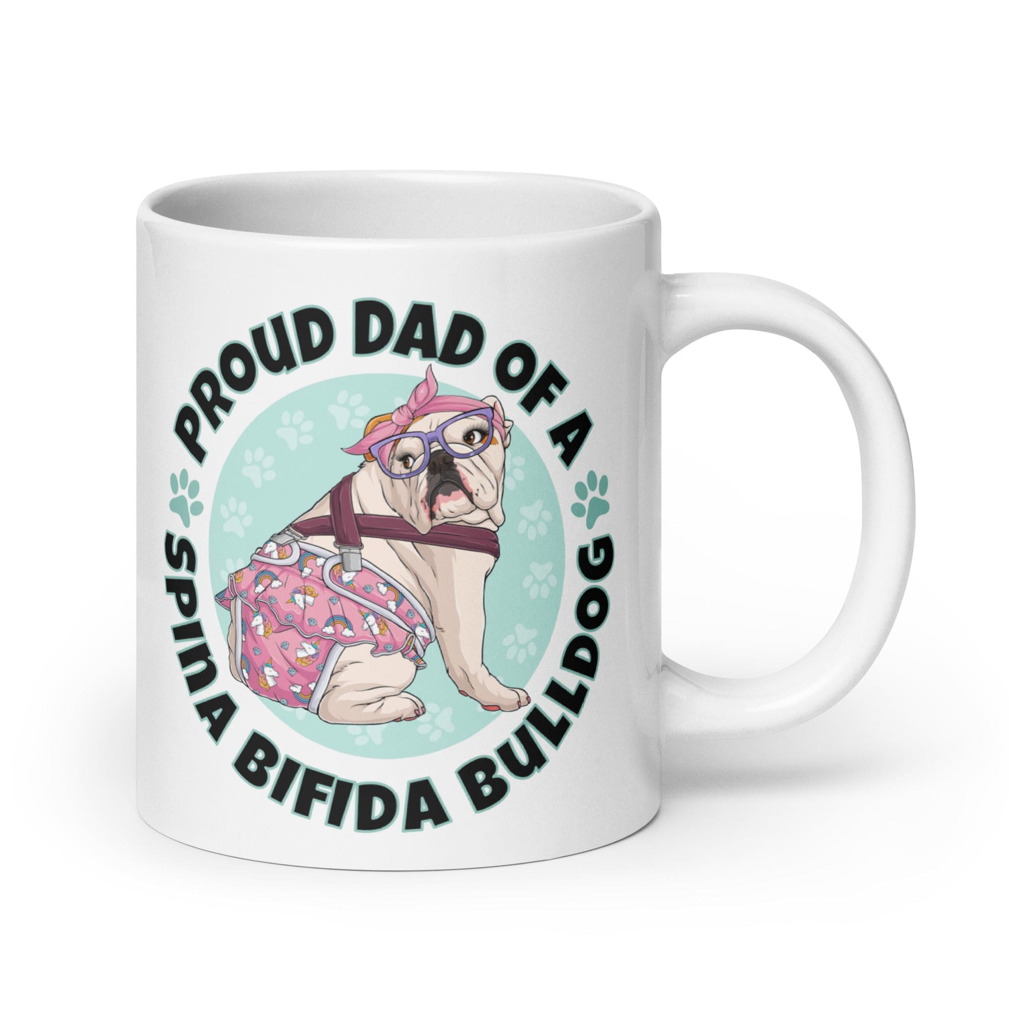 Proud Dad of a Spina Bifida Bulldog Mug