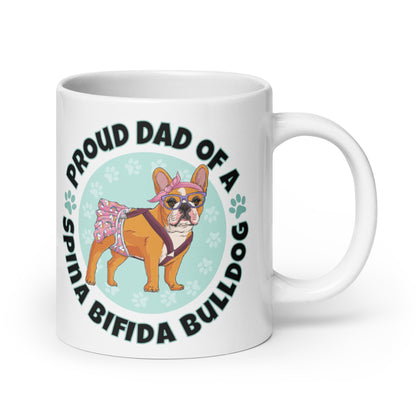 Proud Dad of a Spina Bifida Bulldog Mug