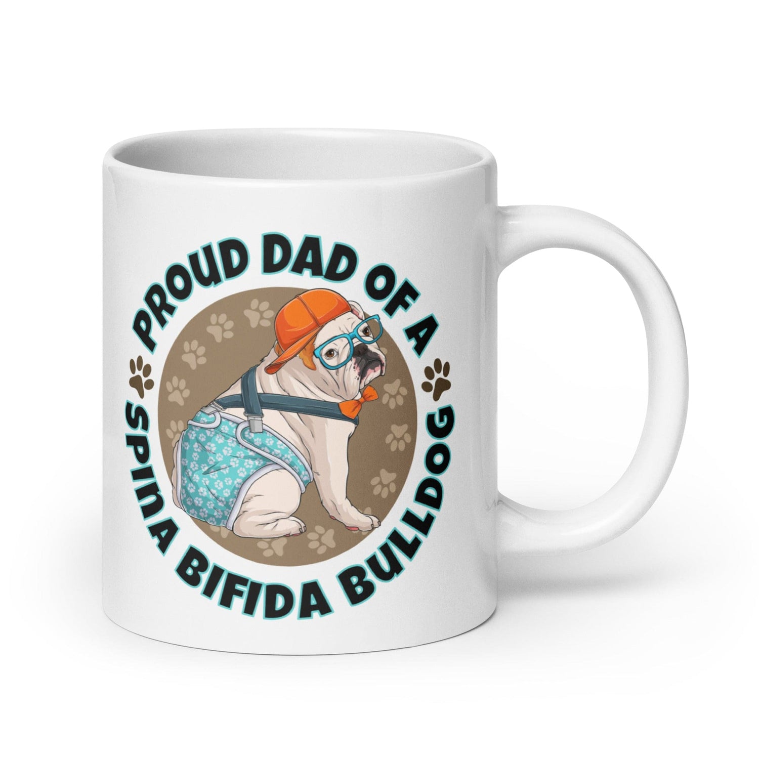 Proud Dad of a Spina Bifida Bulldog Mug