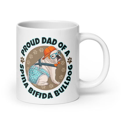 Proud Dad of a Spina Bifida Bulldog Mug